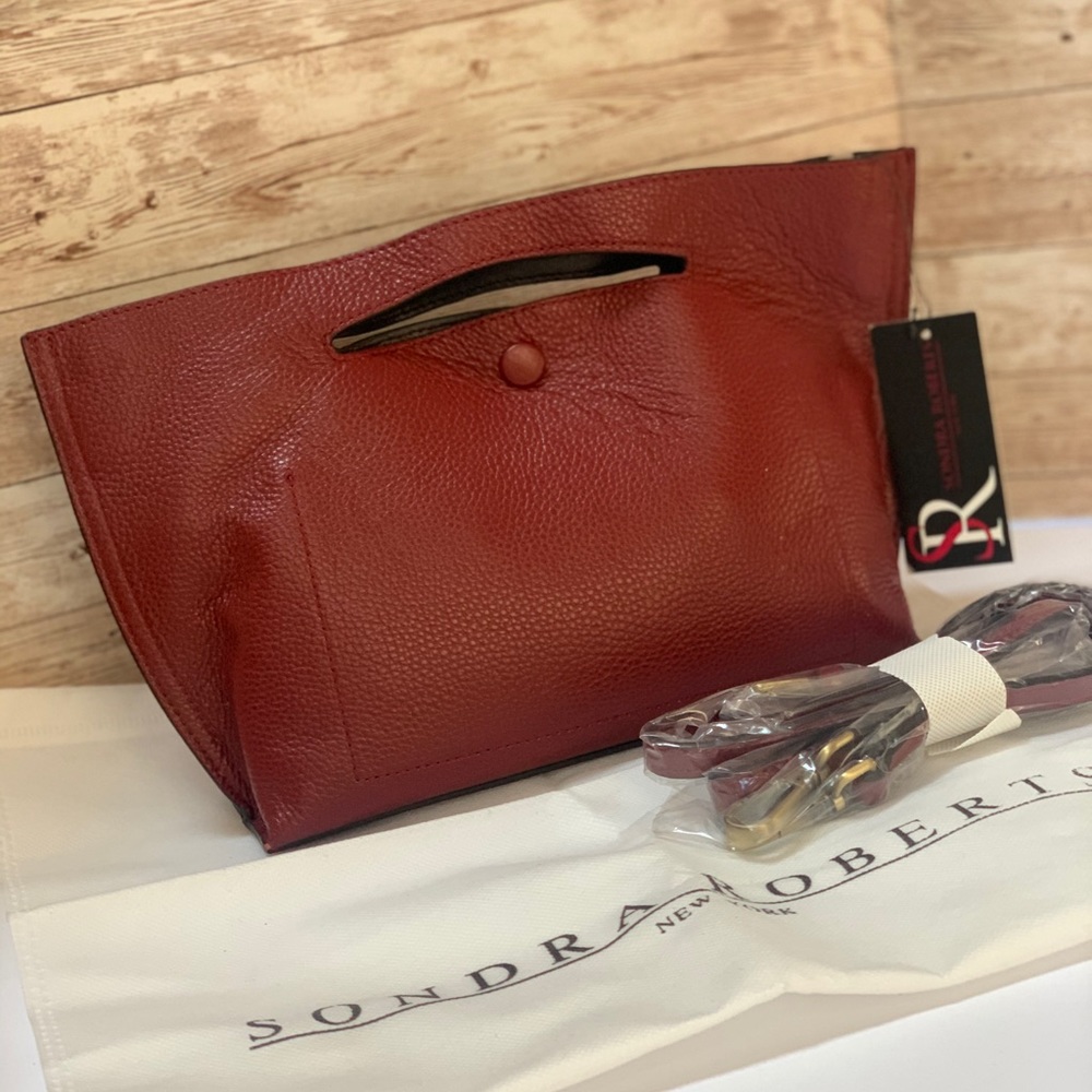 Sondra Roberts Small Leather Bag with Strap